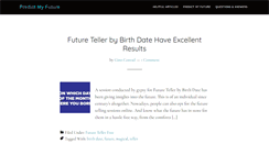 Desktop Screenshot of predictmyfuture.org